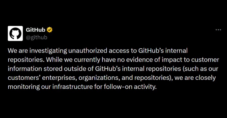 GitHub Breached — Employee Device Hack Led to Exfiltration of 3,800+ Internal Repos
